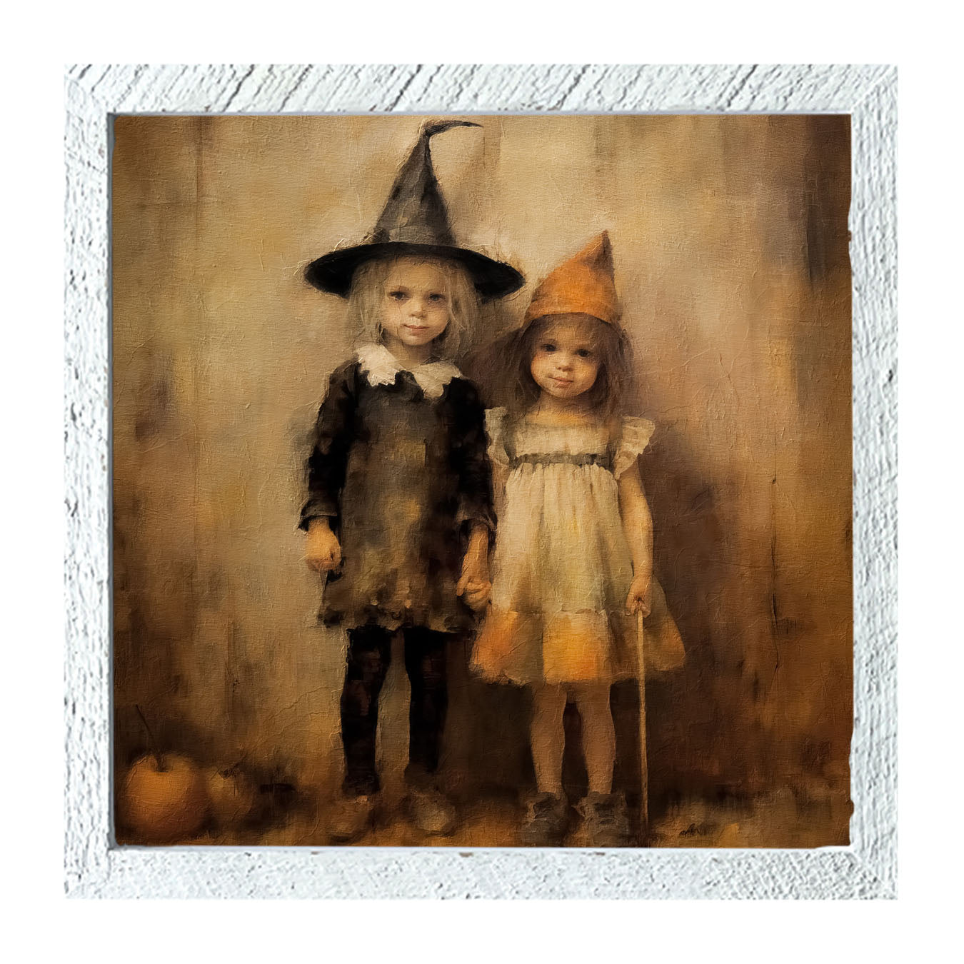 Halloween Sisters - Framed art