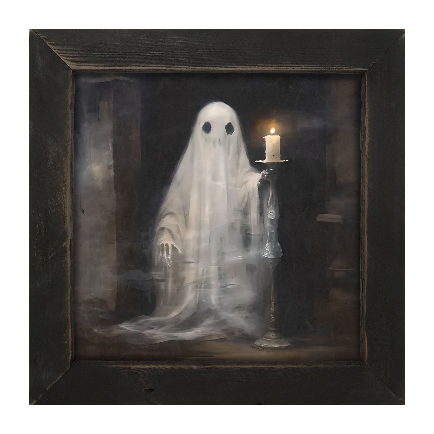 Ghost holding a candle