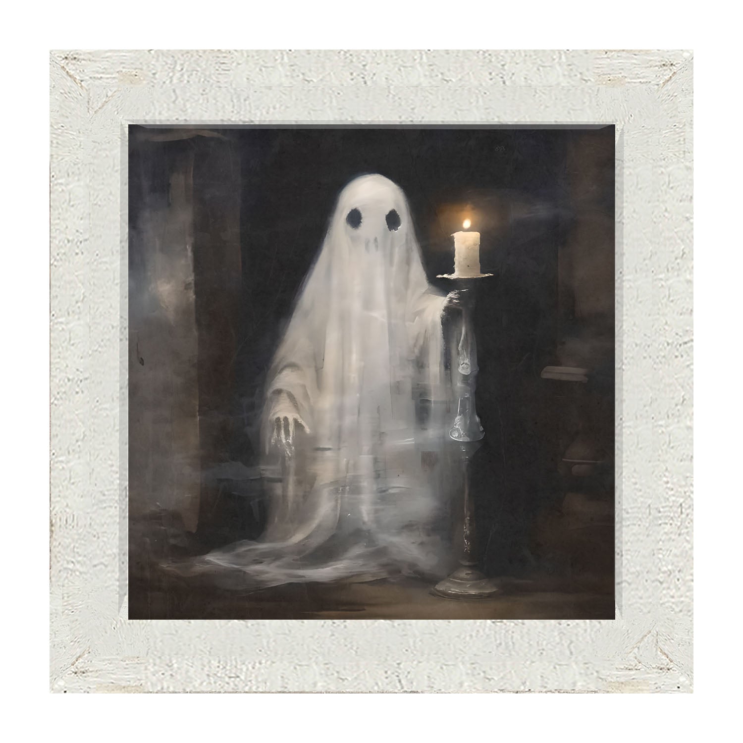 Ghost holding a candle