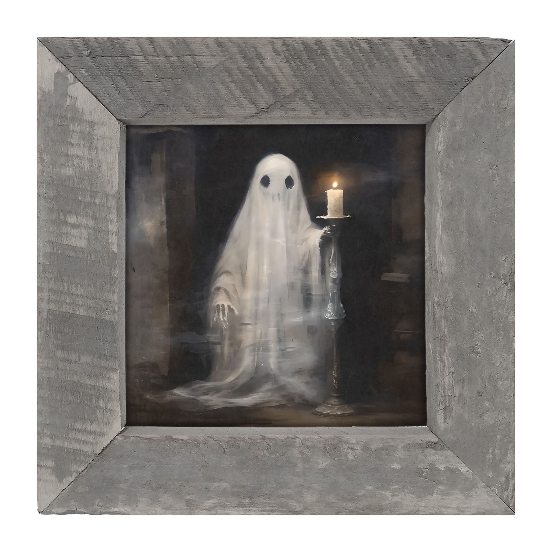 Ghost holding a candle