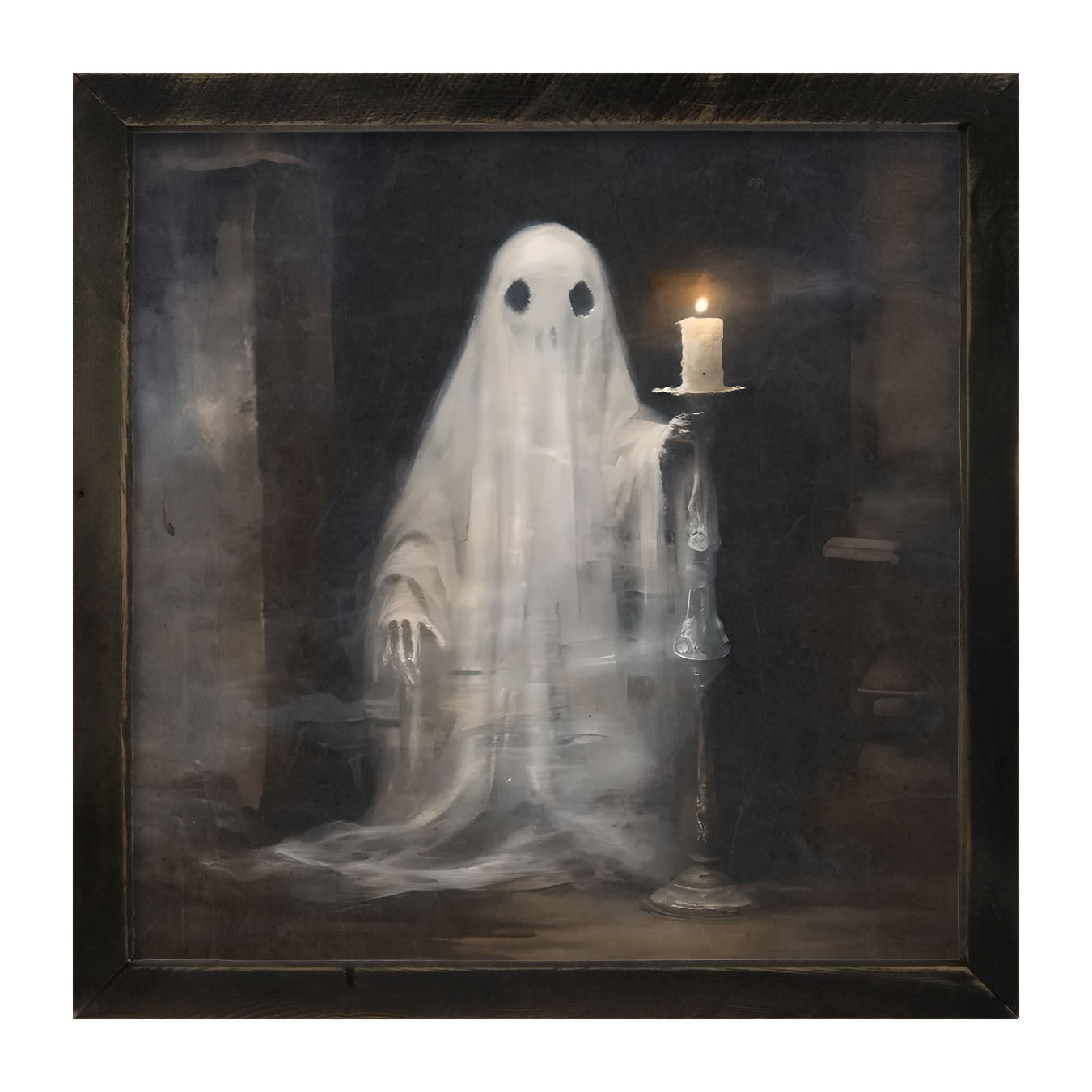 Ghost holding a candle