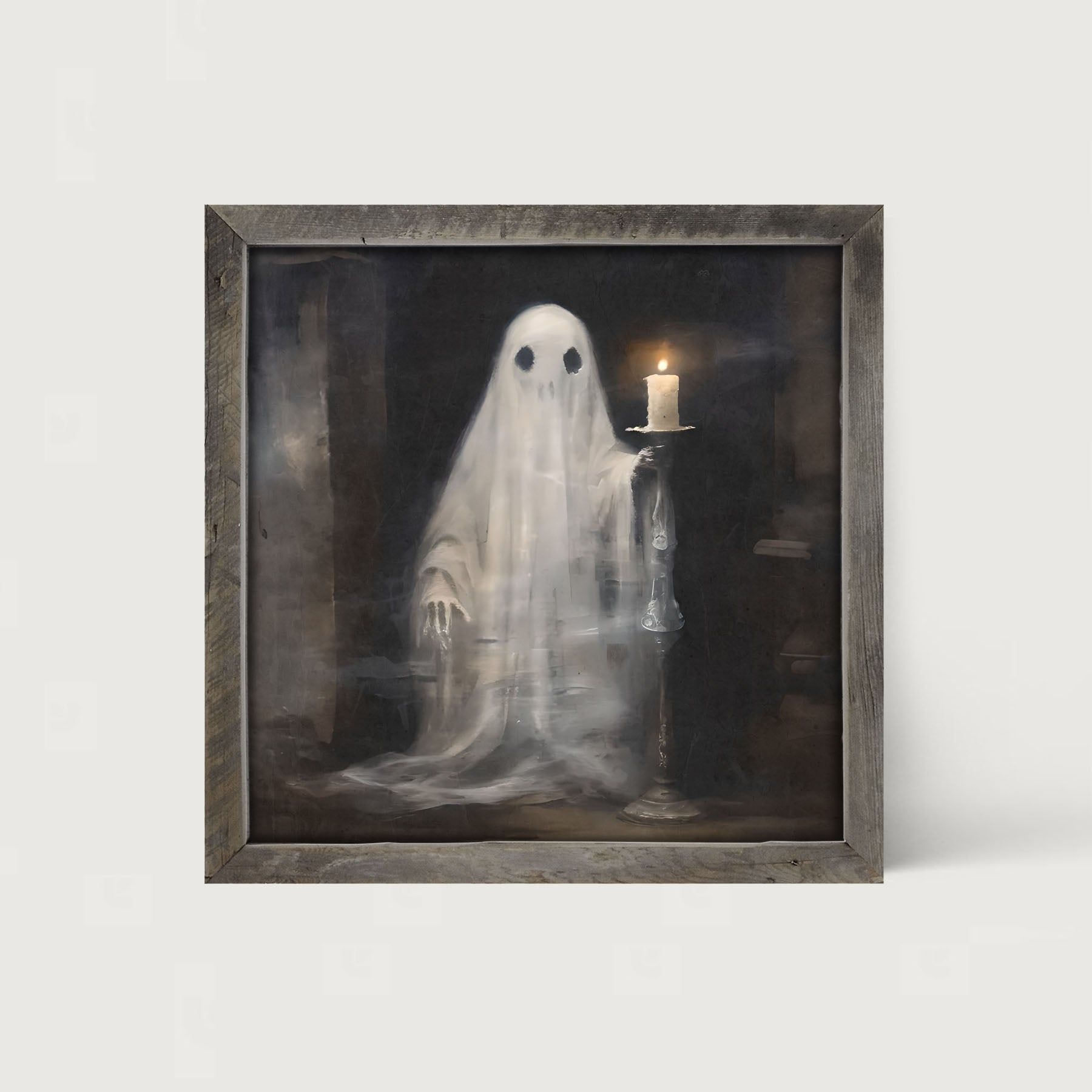Ghost holding a candle