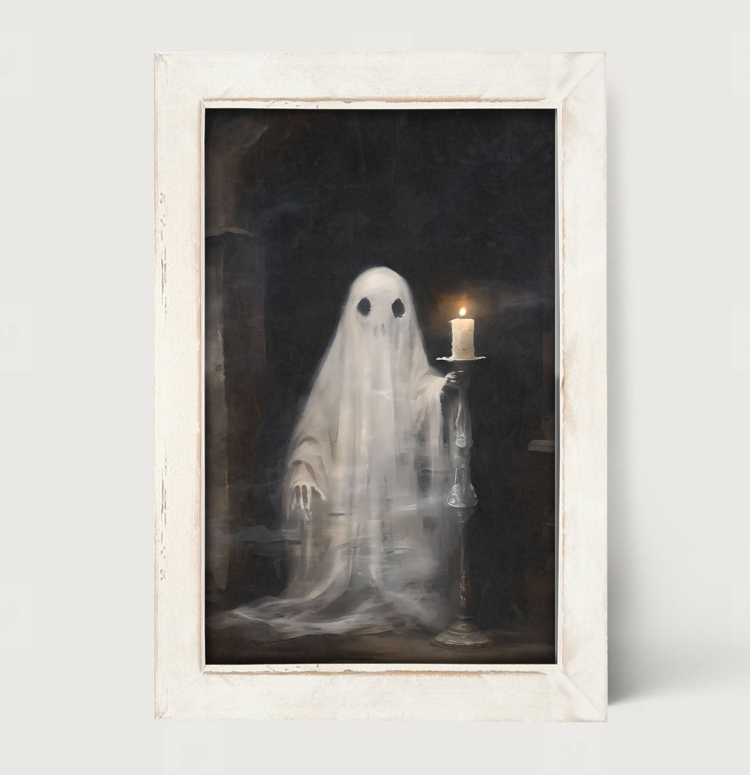 Ghost holding a candle