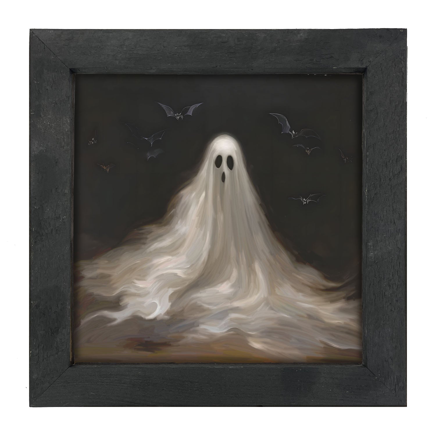 Ghost with Bats - Framed art