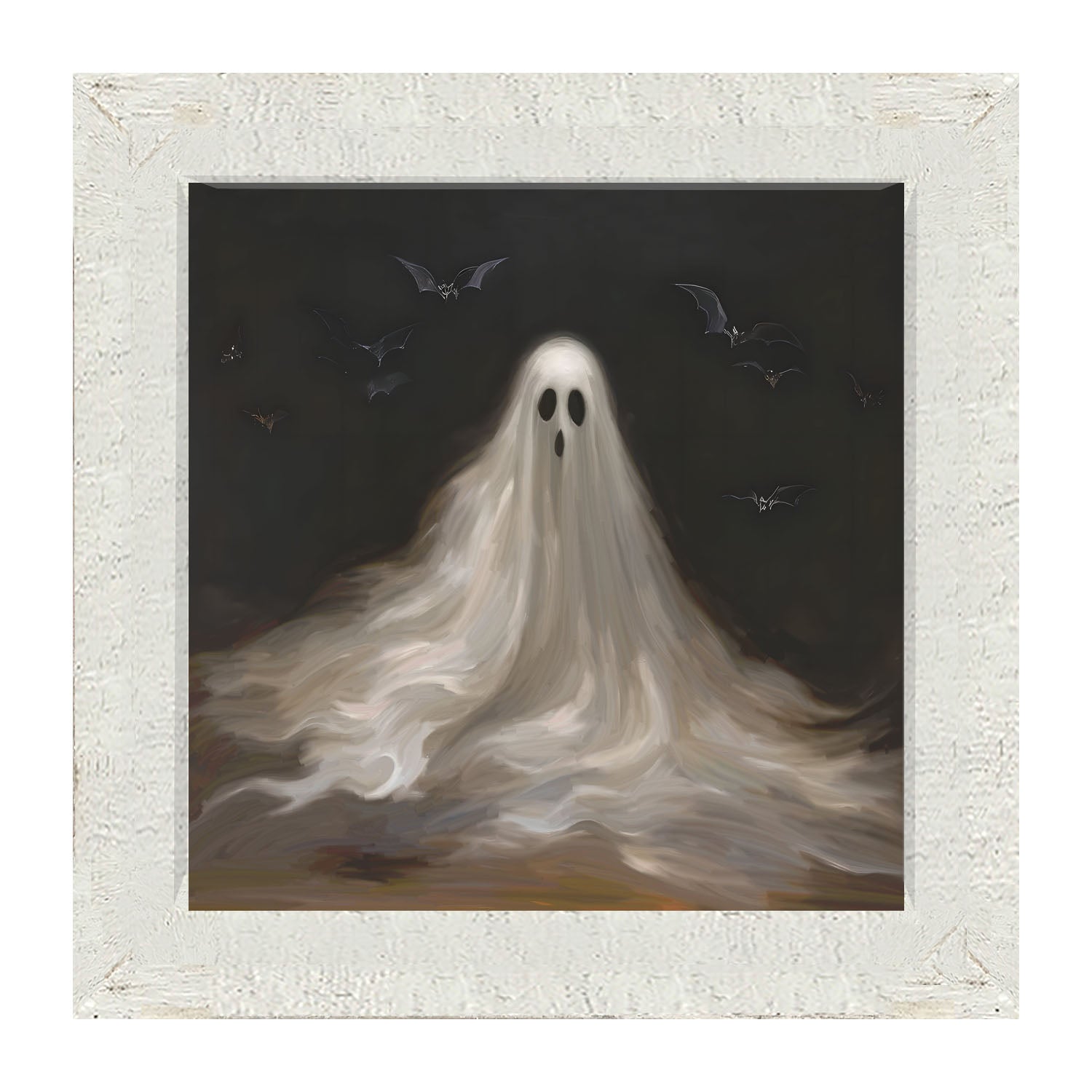 Ghost with Bats - Framed art