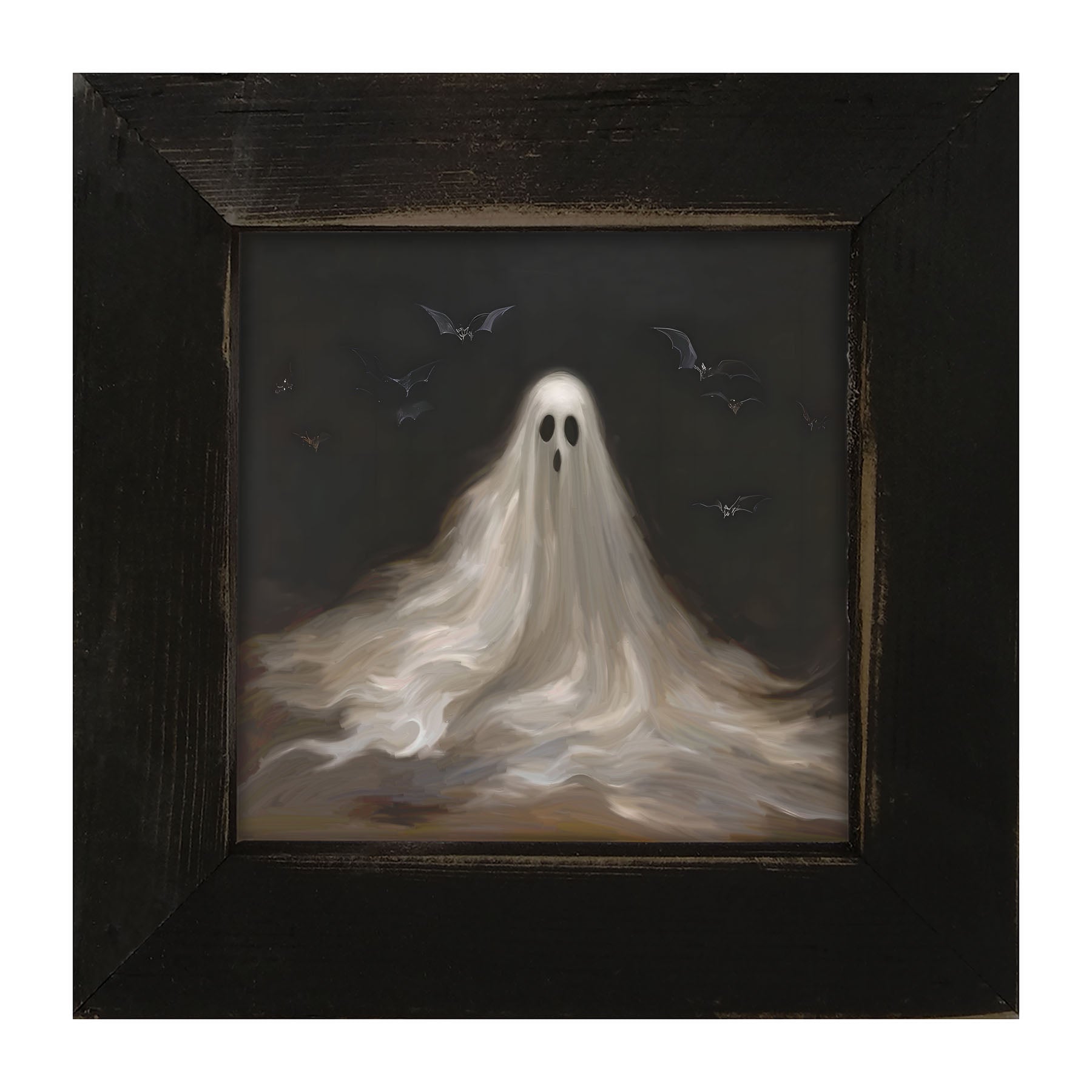 Ghost with Bats - Framed art