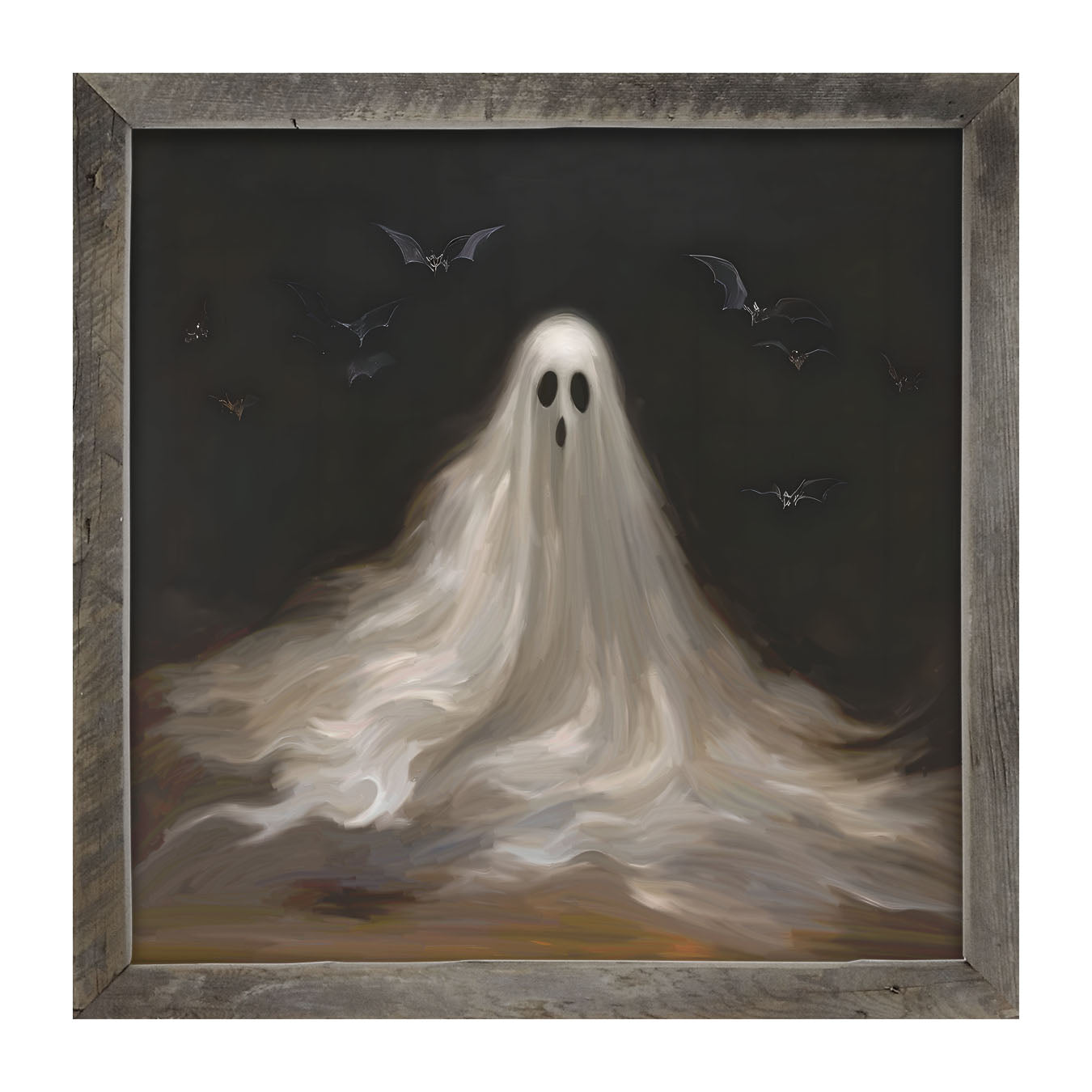 Ghost with Bats - Framed art