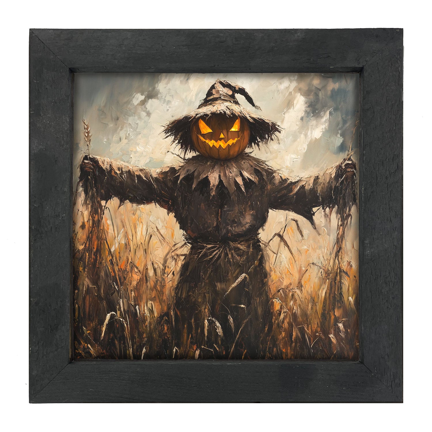 Halloween Scarecrow - Framed art