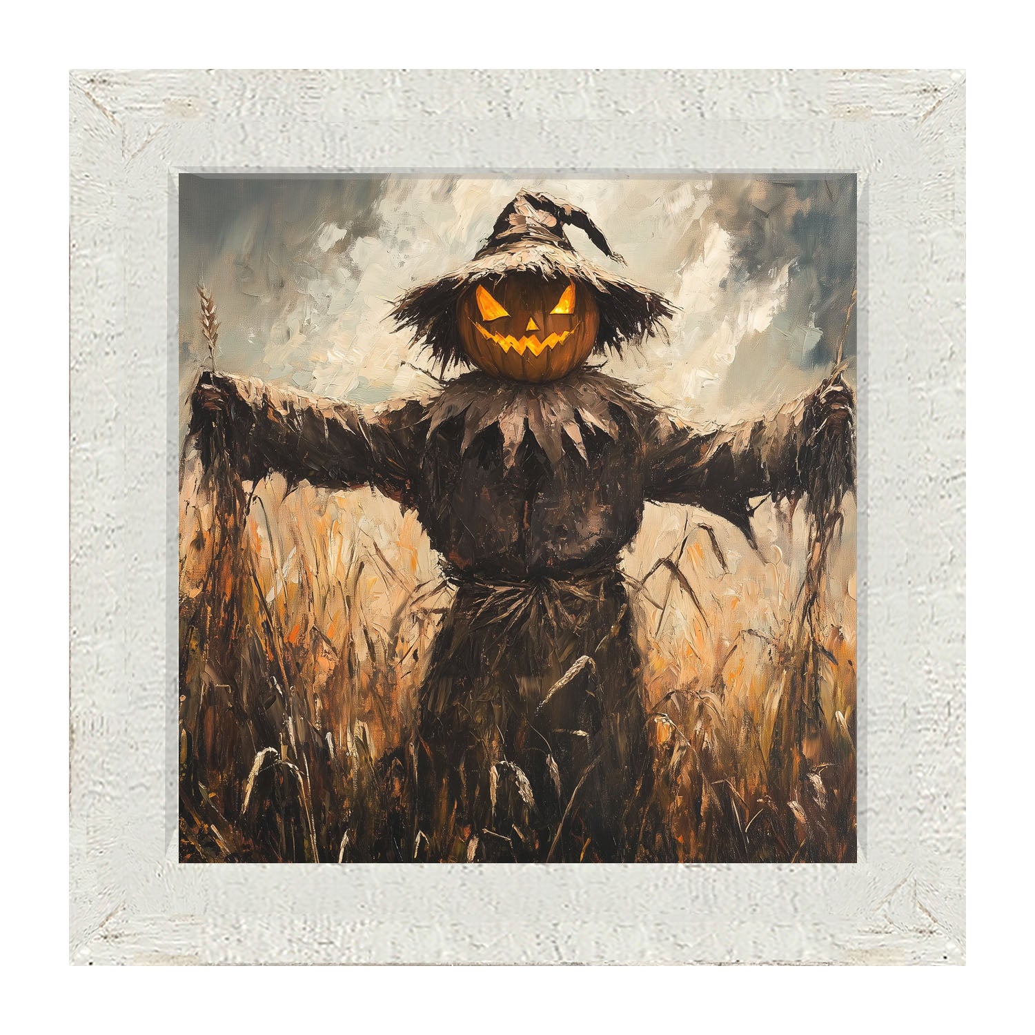 Halloween Scarecrow - Framed art