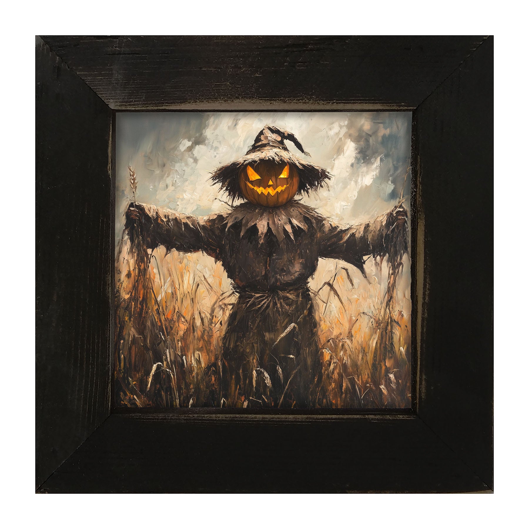 Halloween Scarecrow - Framed art