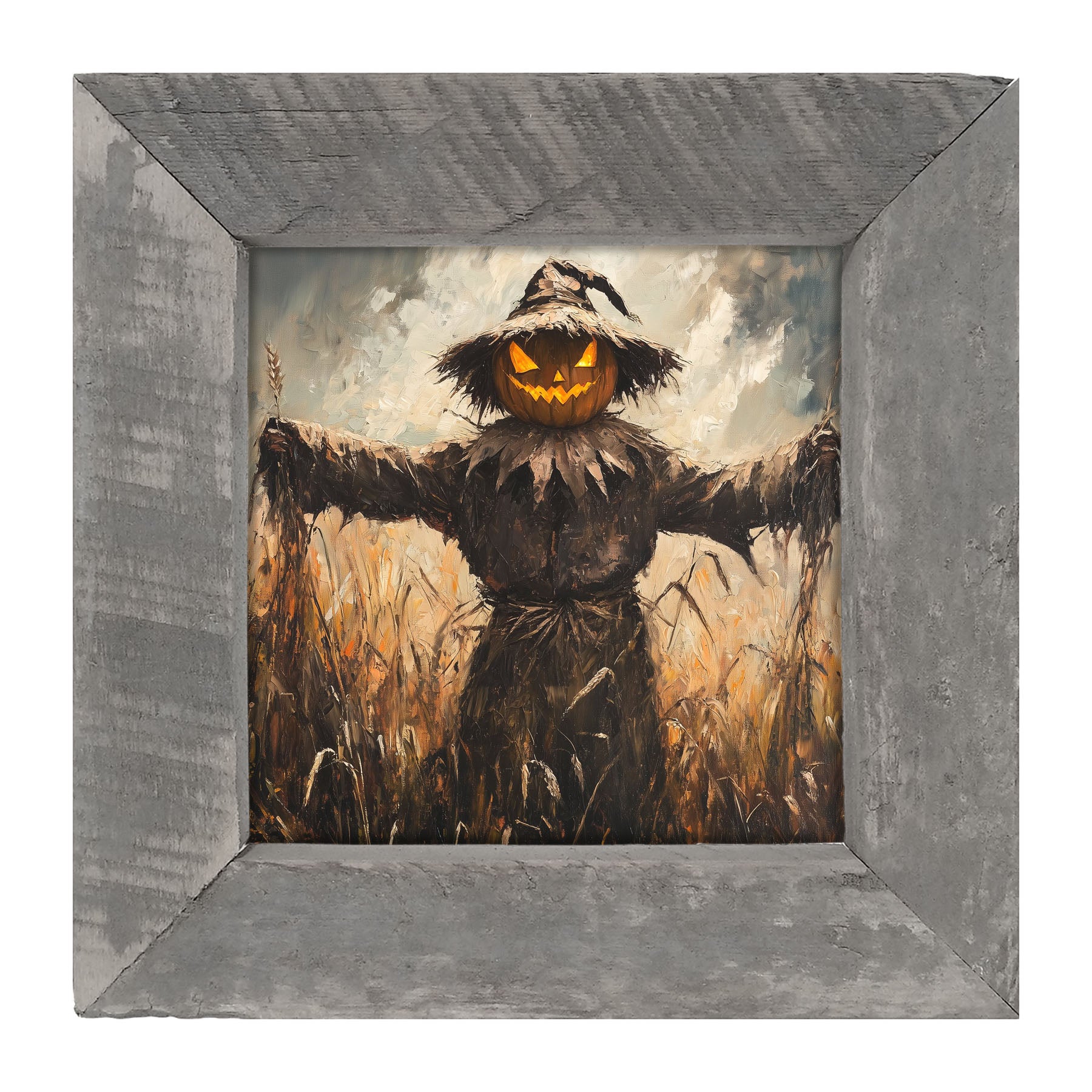 Halloween Scarecrow - Framed art