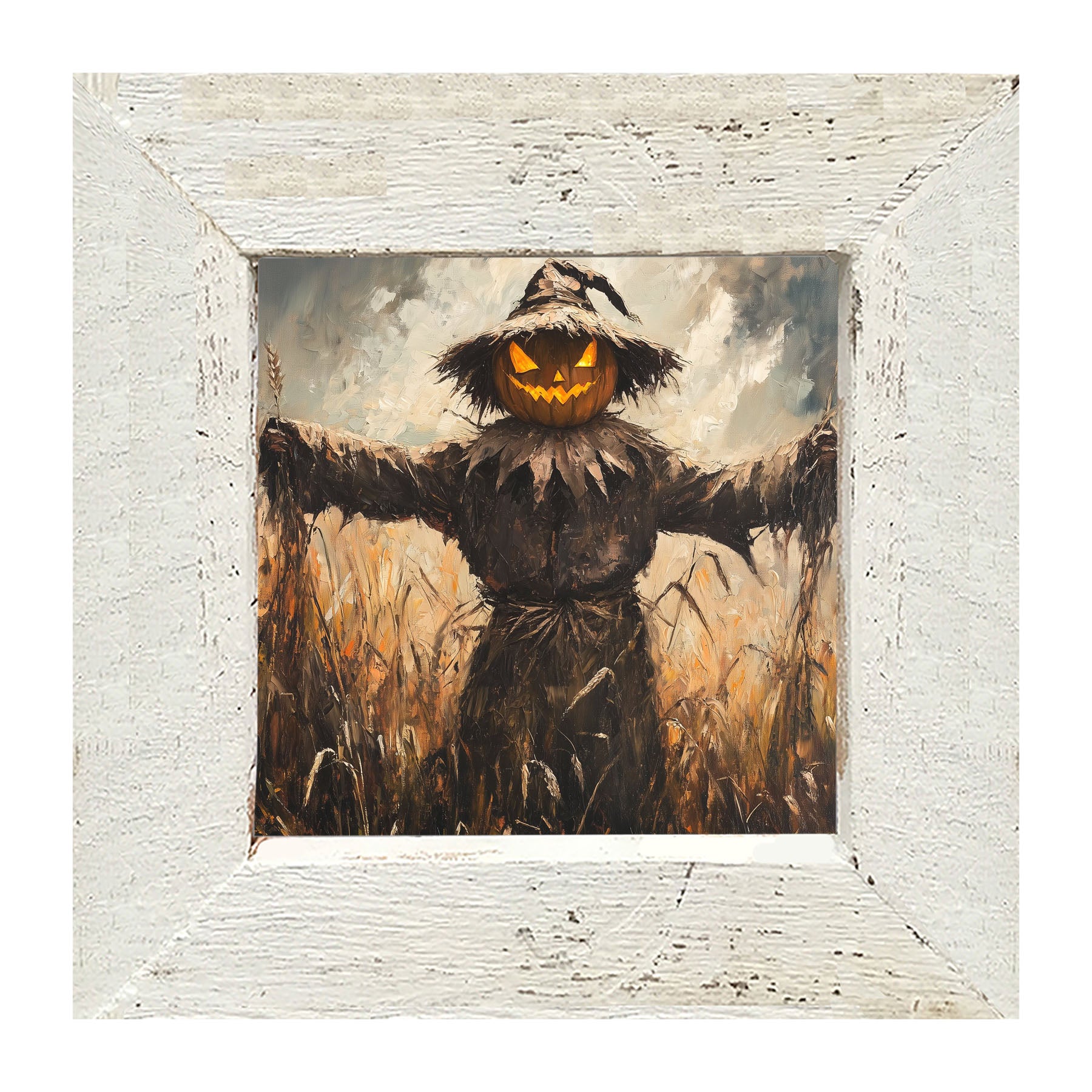 Halloween Scarecrow - Framed art