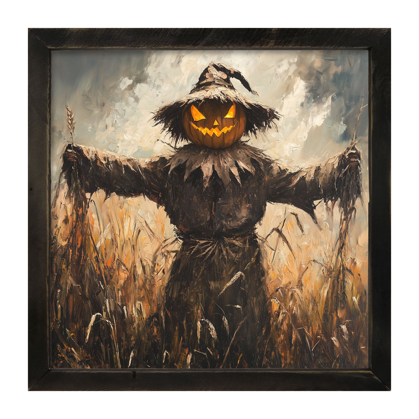 Halloween Scarecrow - Framed art
