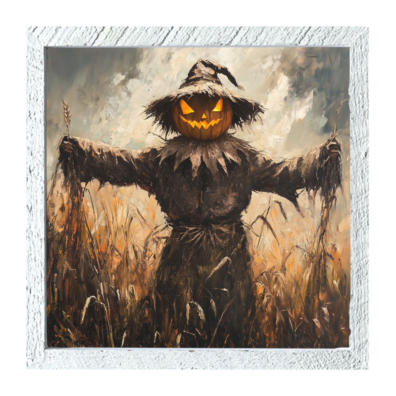 Halloween Scarecrow - Framed art