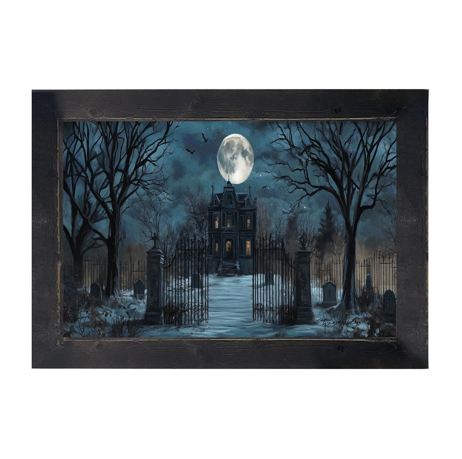 Spooky Manor - Framed Art