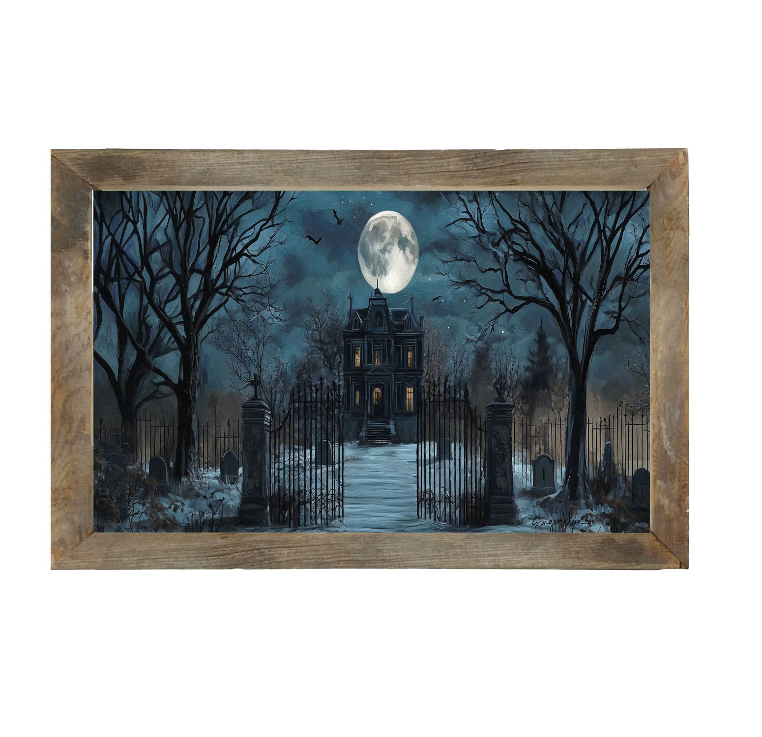 Spooky Manor - Framed Art