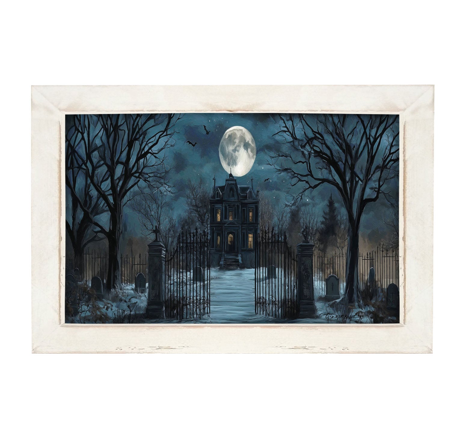 Spooky Manor - Framed Art