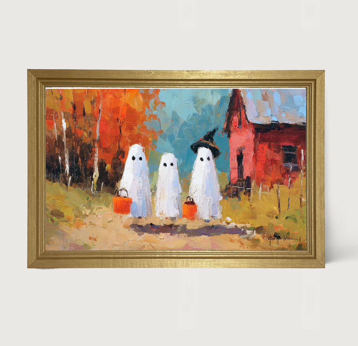 Ghosts Trick or Treating in the Country
