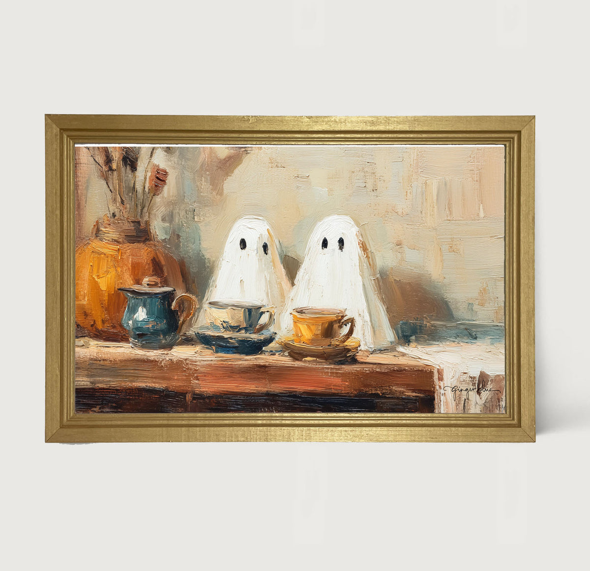 Ghosts Enjoying Tea