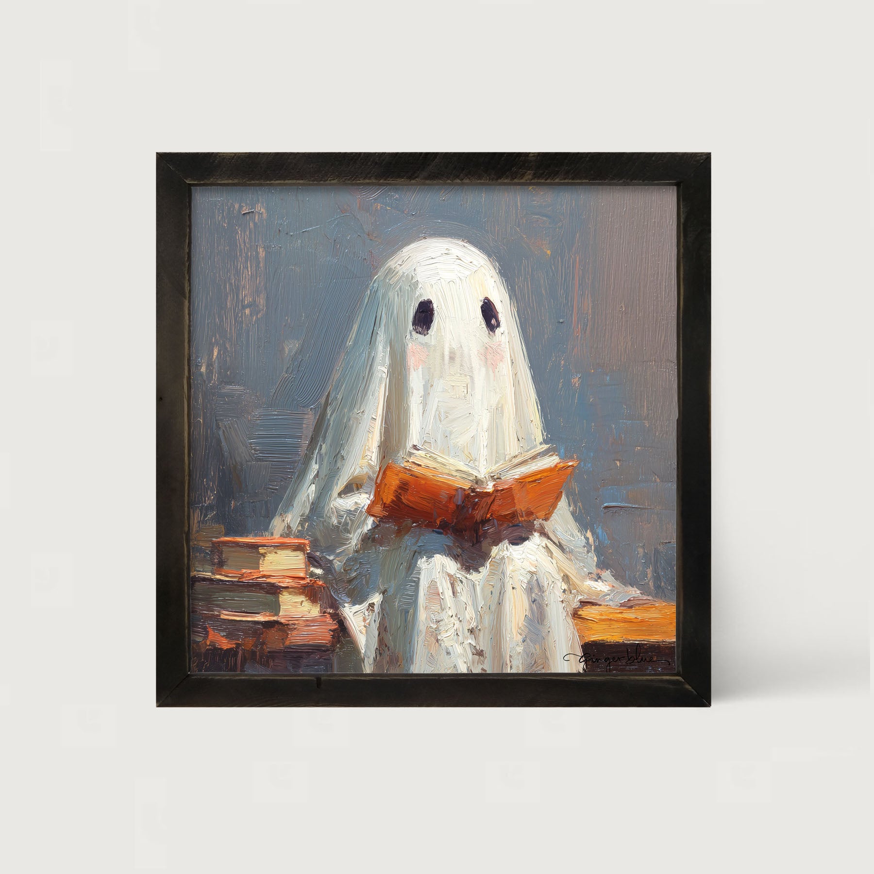 Ghost Reading a Book
