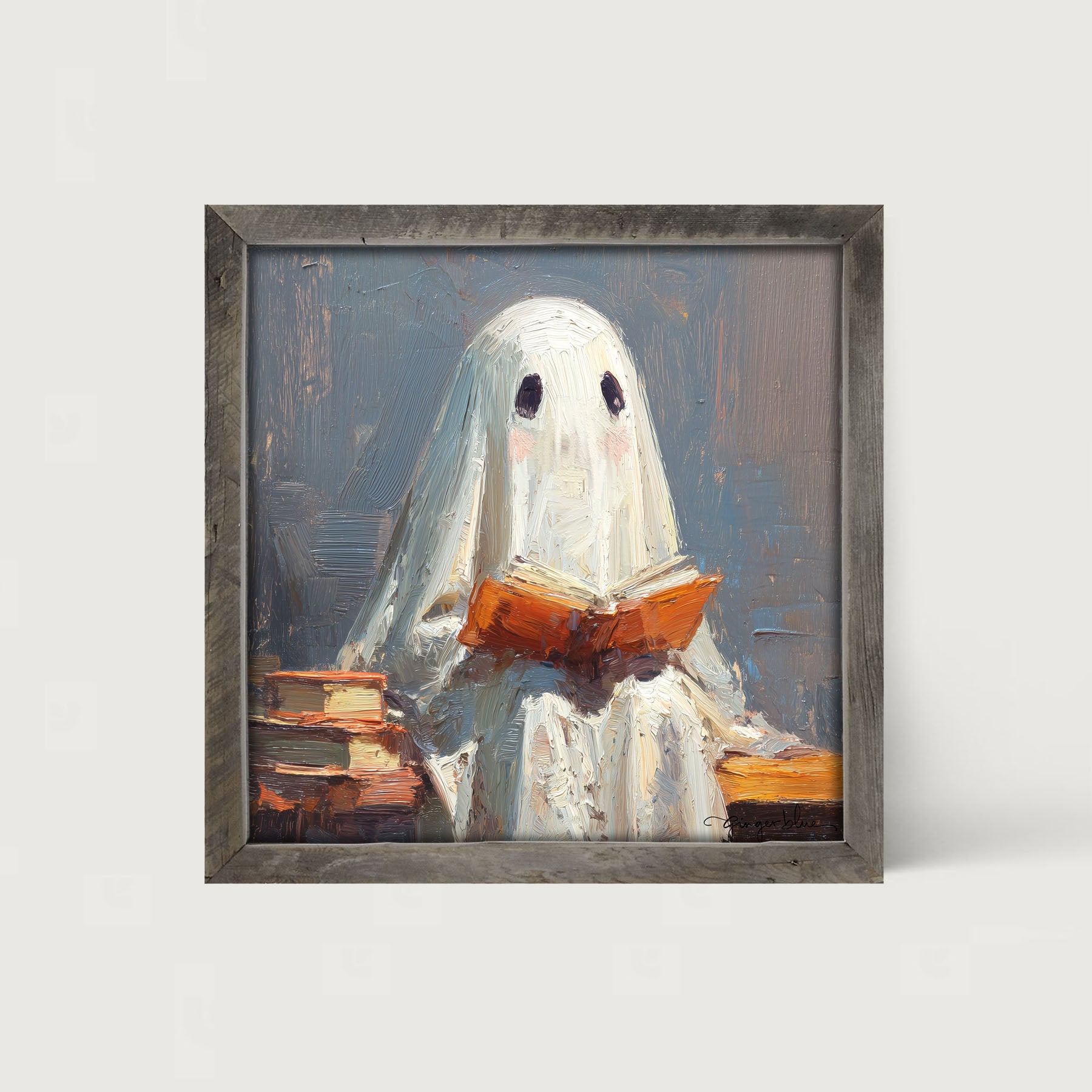 Ghost Reading a Book