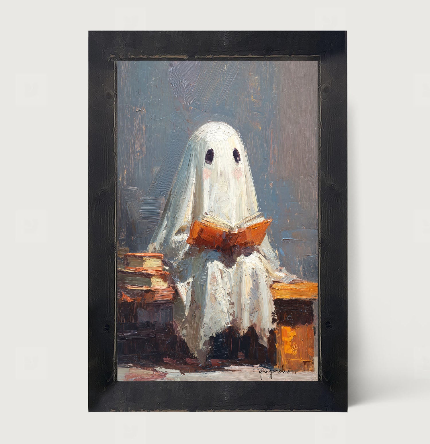 Ghost Reading a Book