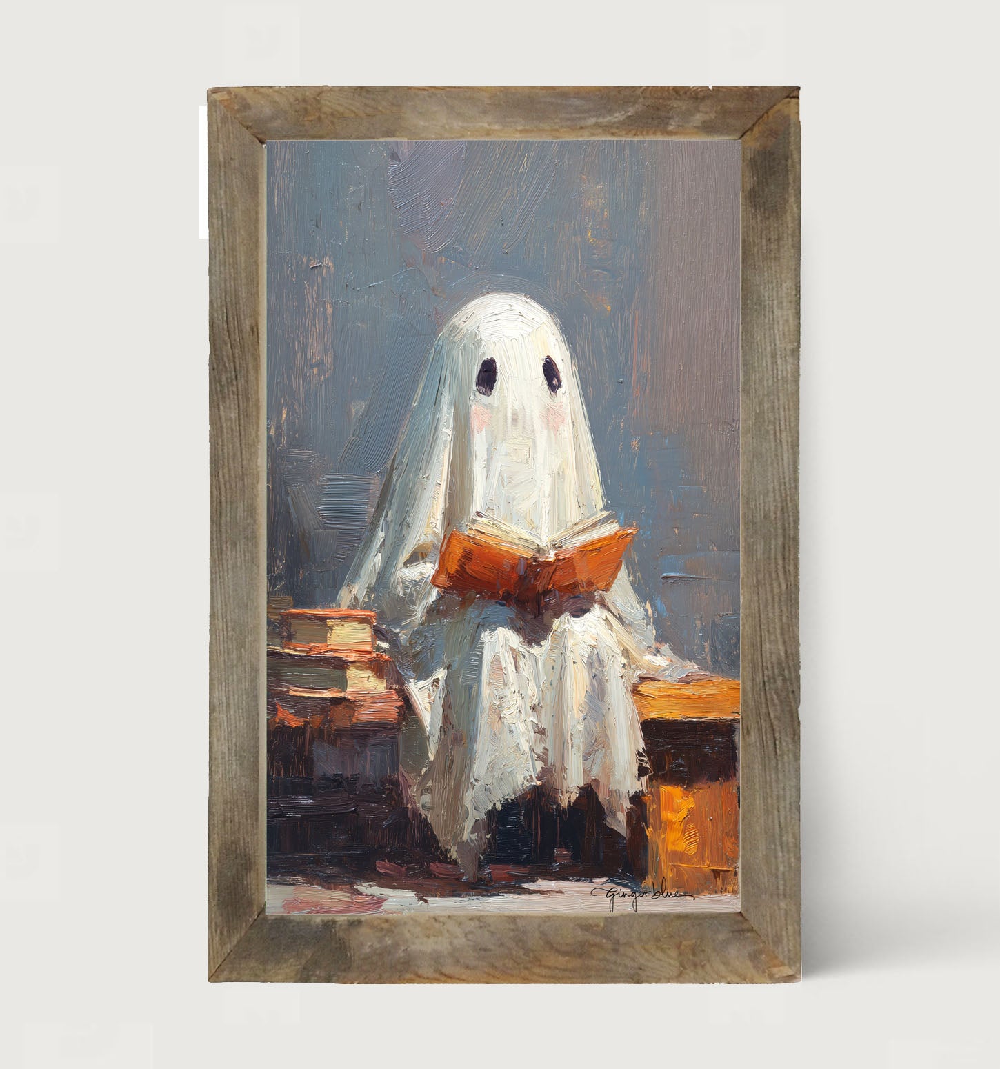 Ghost Reading a Book