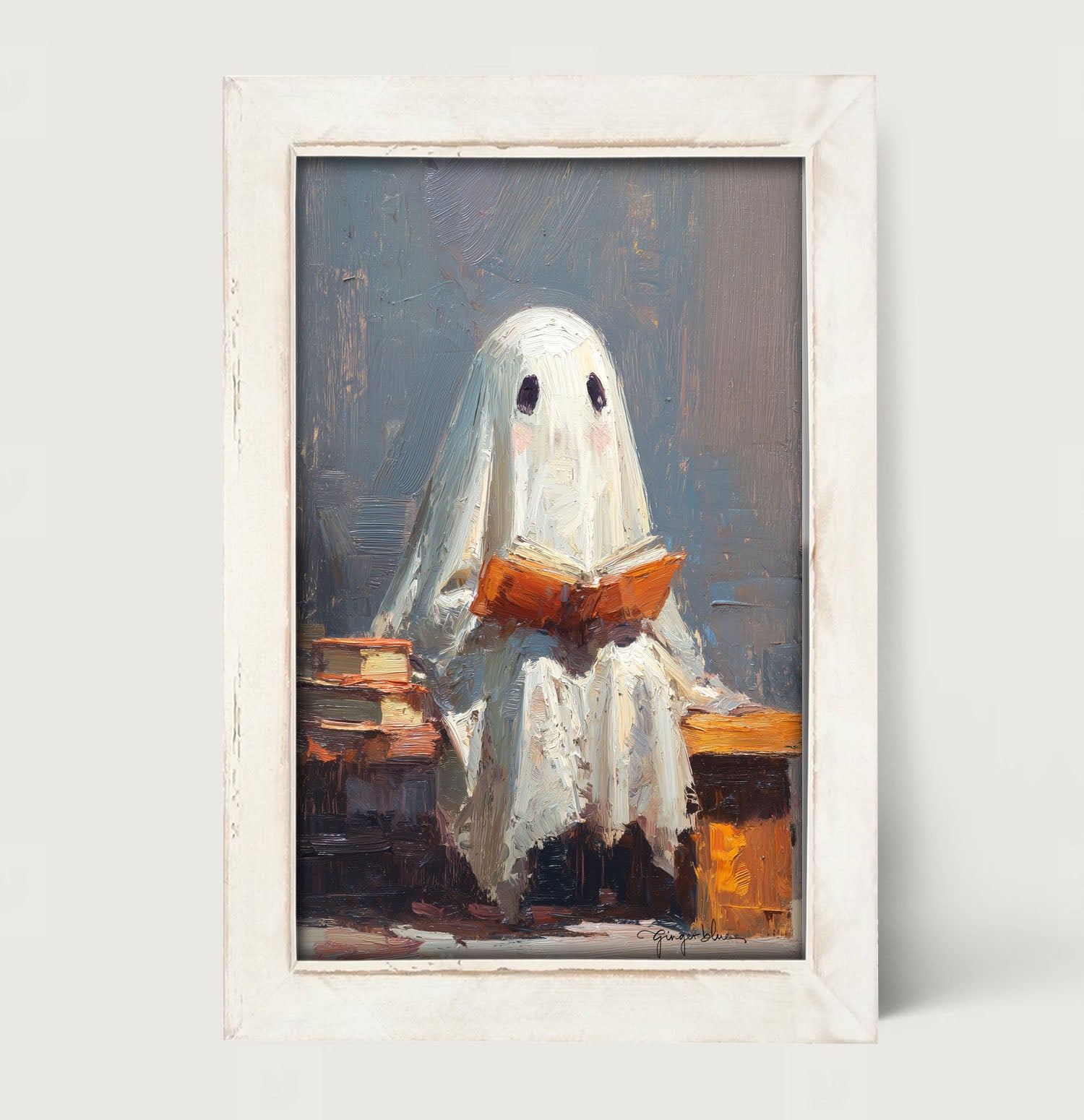 Ghost Reading a Book