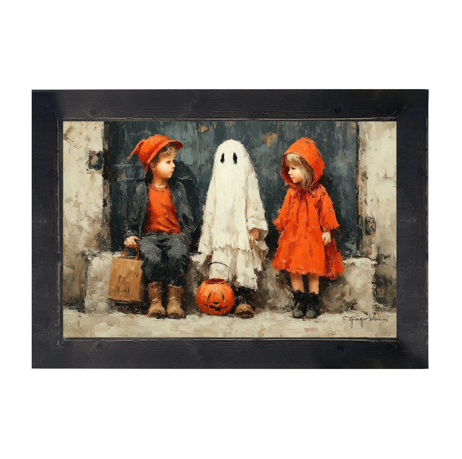Trick or Treaters - Framed Art