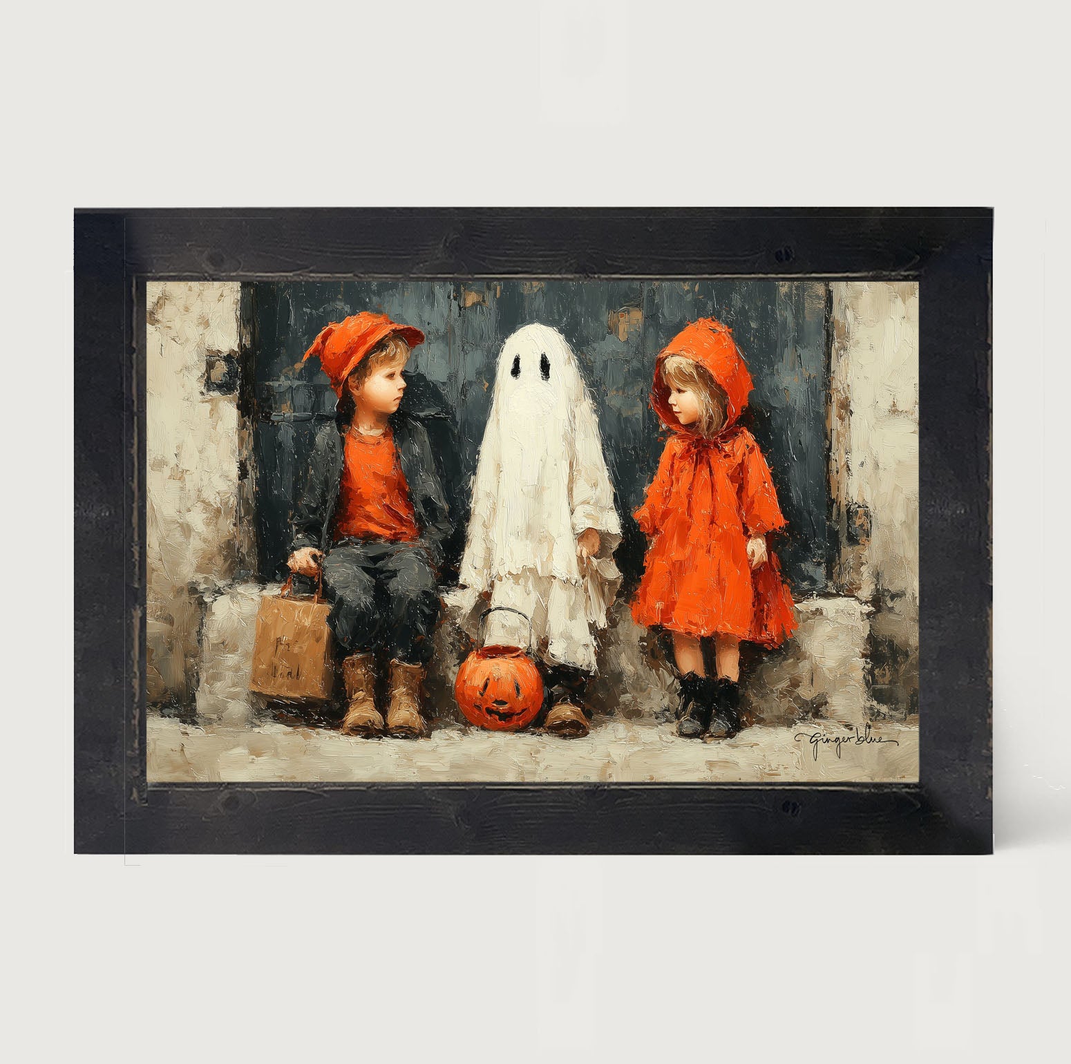 Trick or Treaters - Framed Art