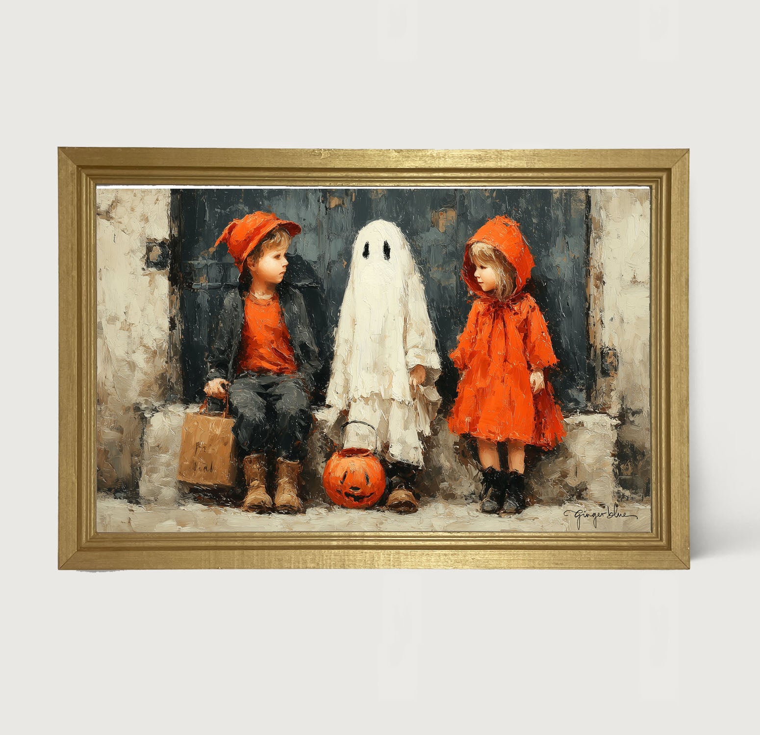 Trick or Treaters - Framed Art