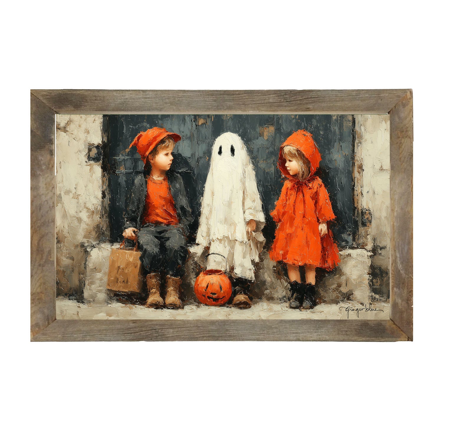 Trick or Treaters - Framed Art