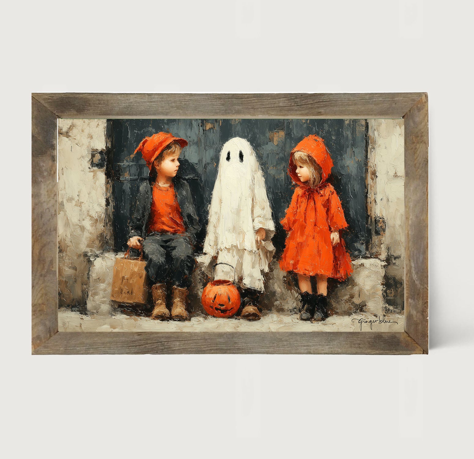 Trick or Treaters - Framed Art