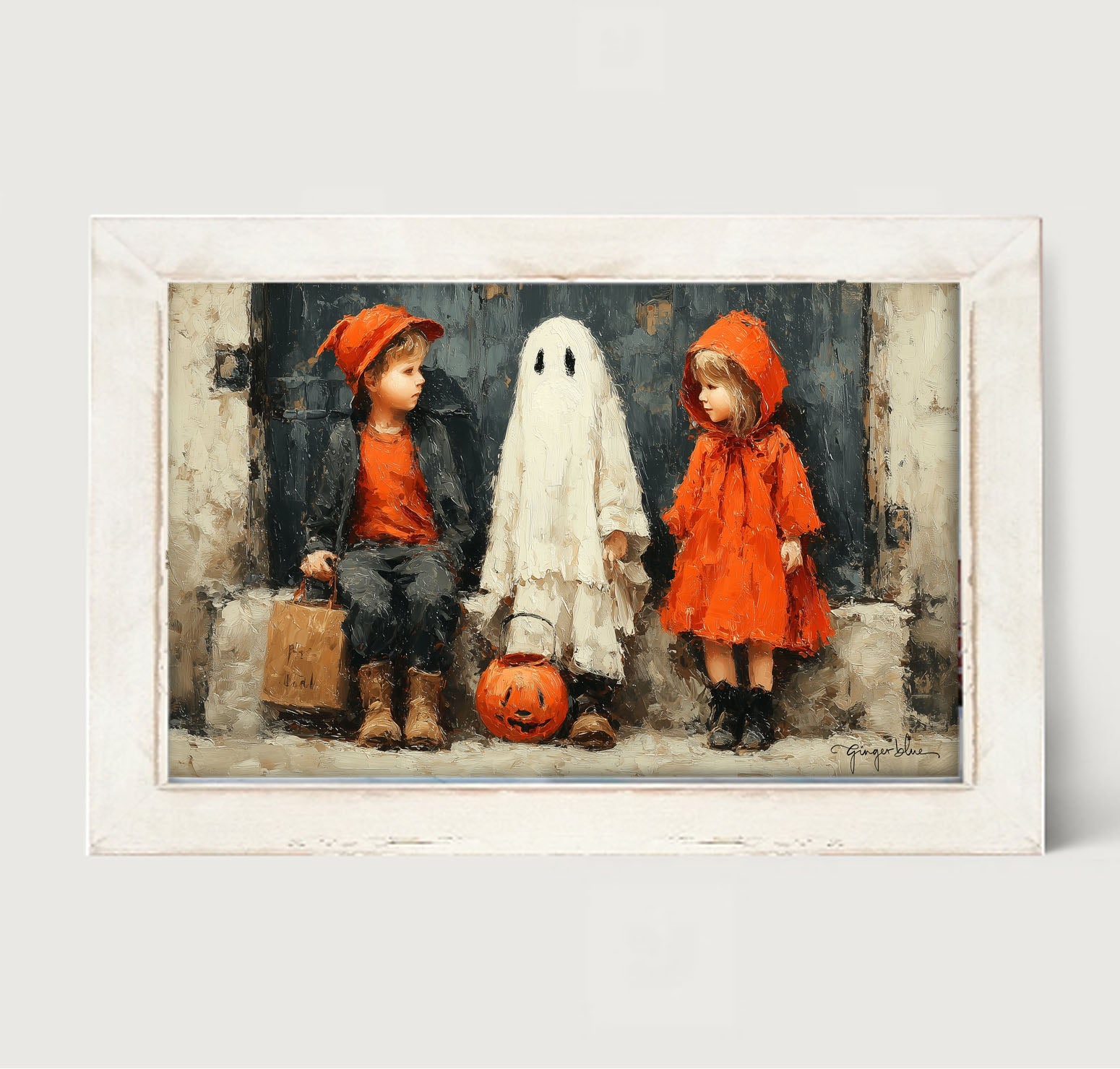 Trick or Treaters - Framed Art