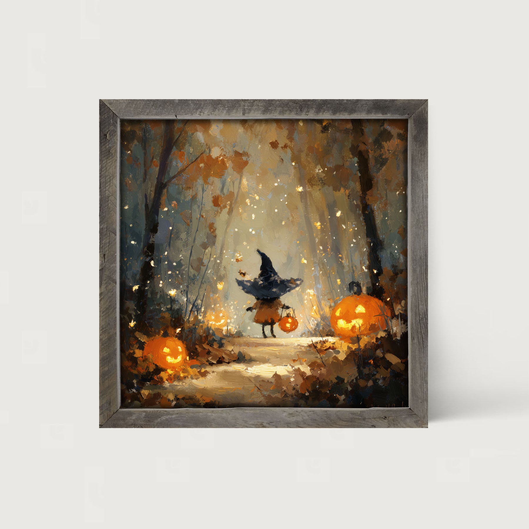 Halloween Friends - Witch on Forest Path