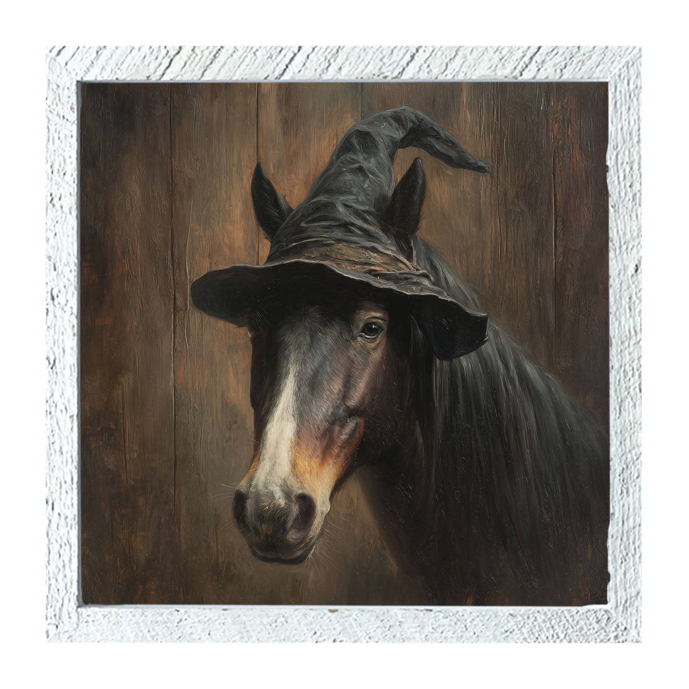 Witch Hat Horse - Framed Art