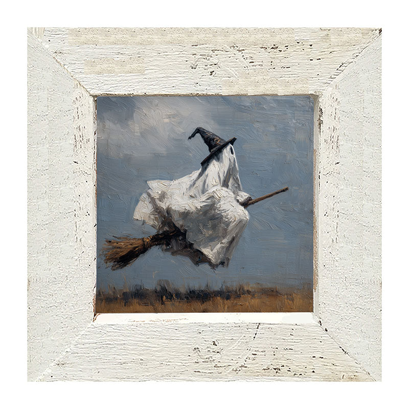 Witchy Ghost in Field - Framed Art