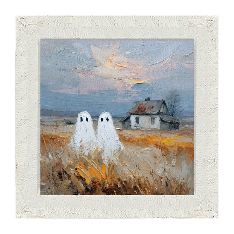 Two Ghosts in Field - Framed Art