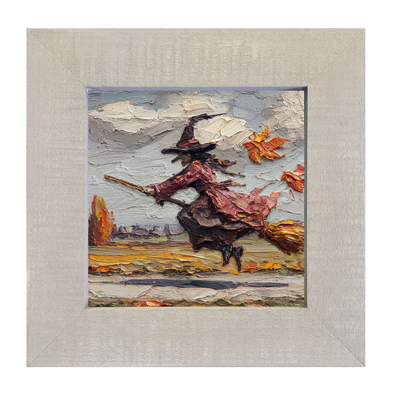 Flying Witch in the Country - Framed Art