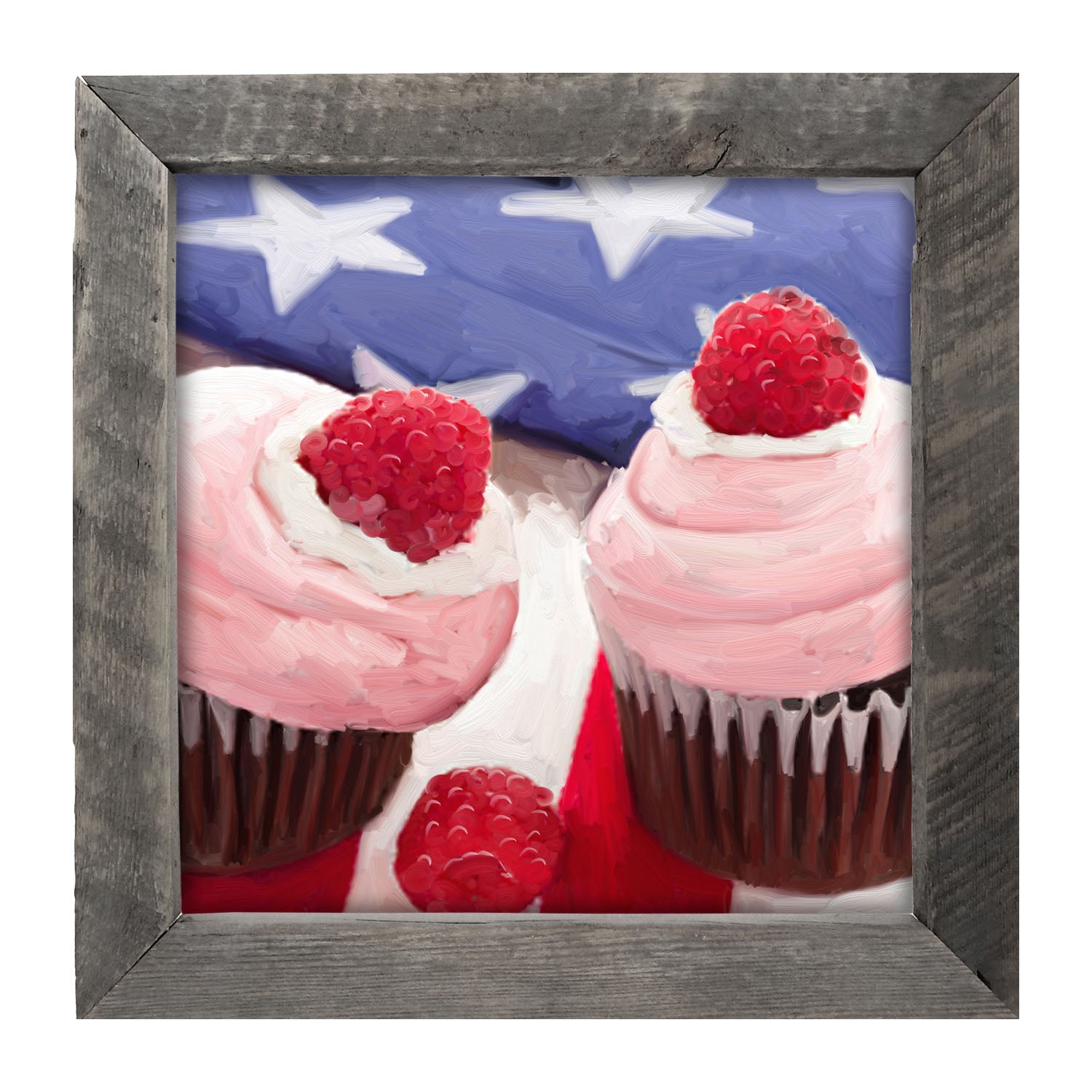 Patriotic Cupcakes - Framed art