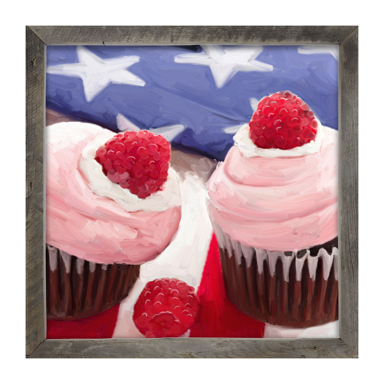 Patriotic Cupcakes - Framed art