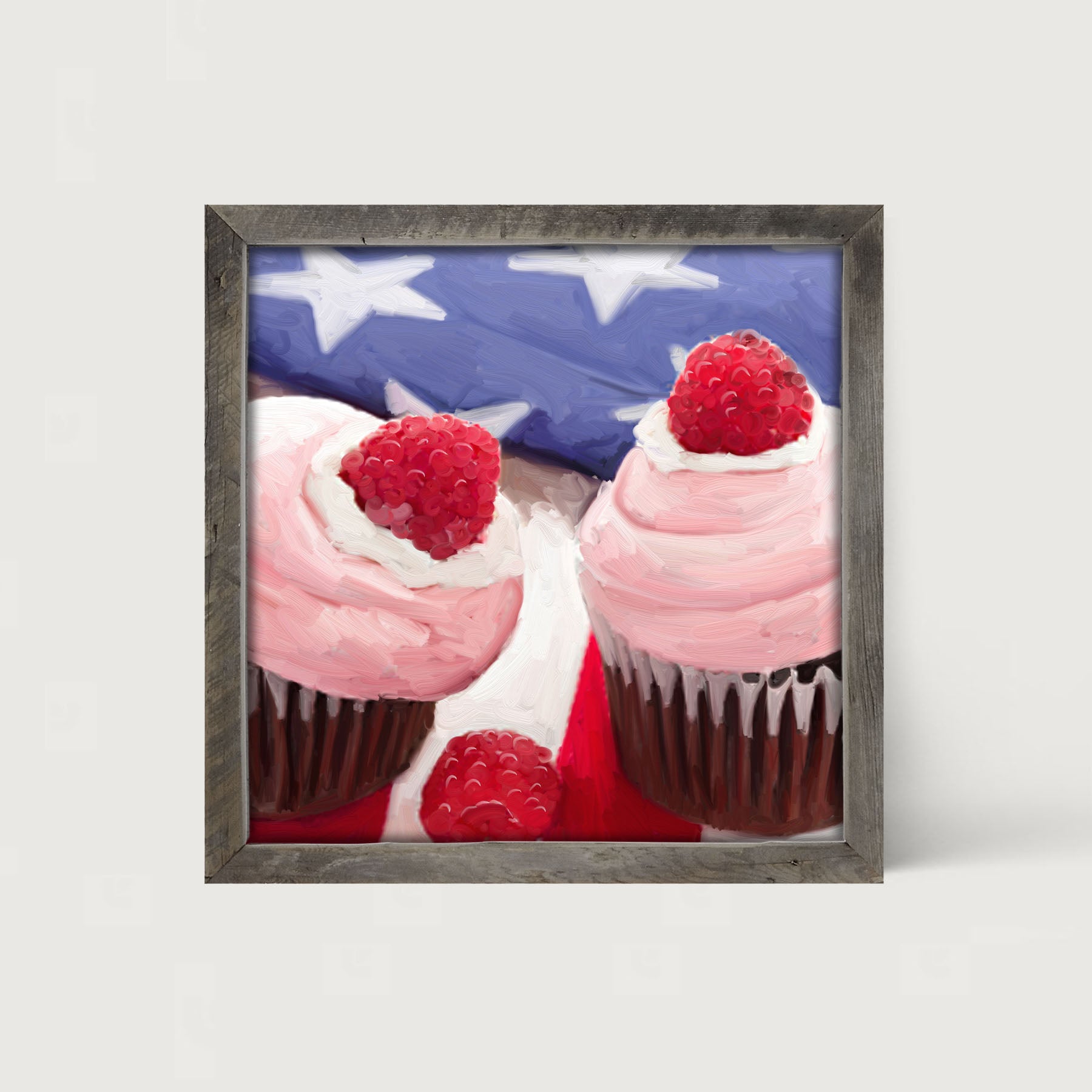 Patriotic Cupcakes - Framed art