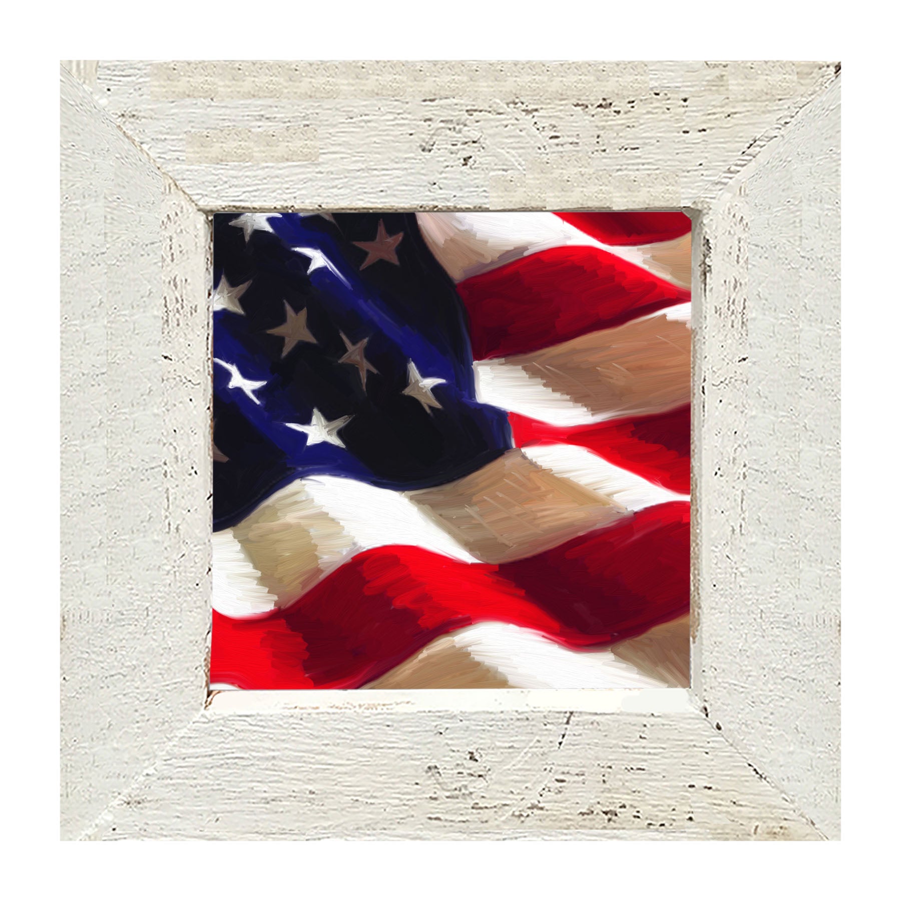 Patriotic Flag - Framed art