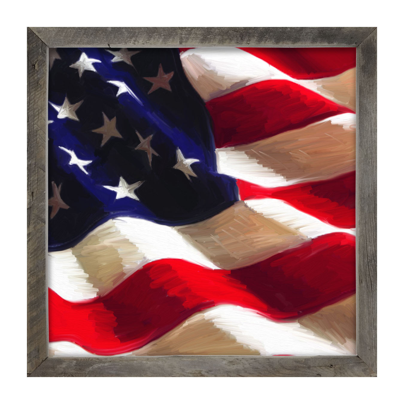 Patriotic Flag - Framed art