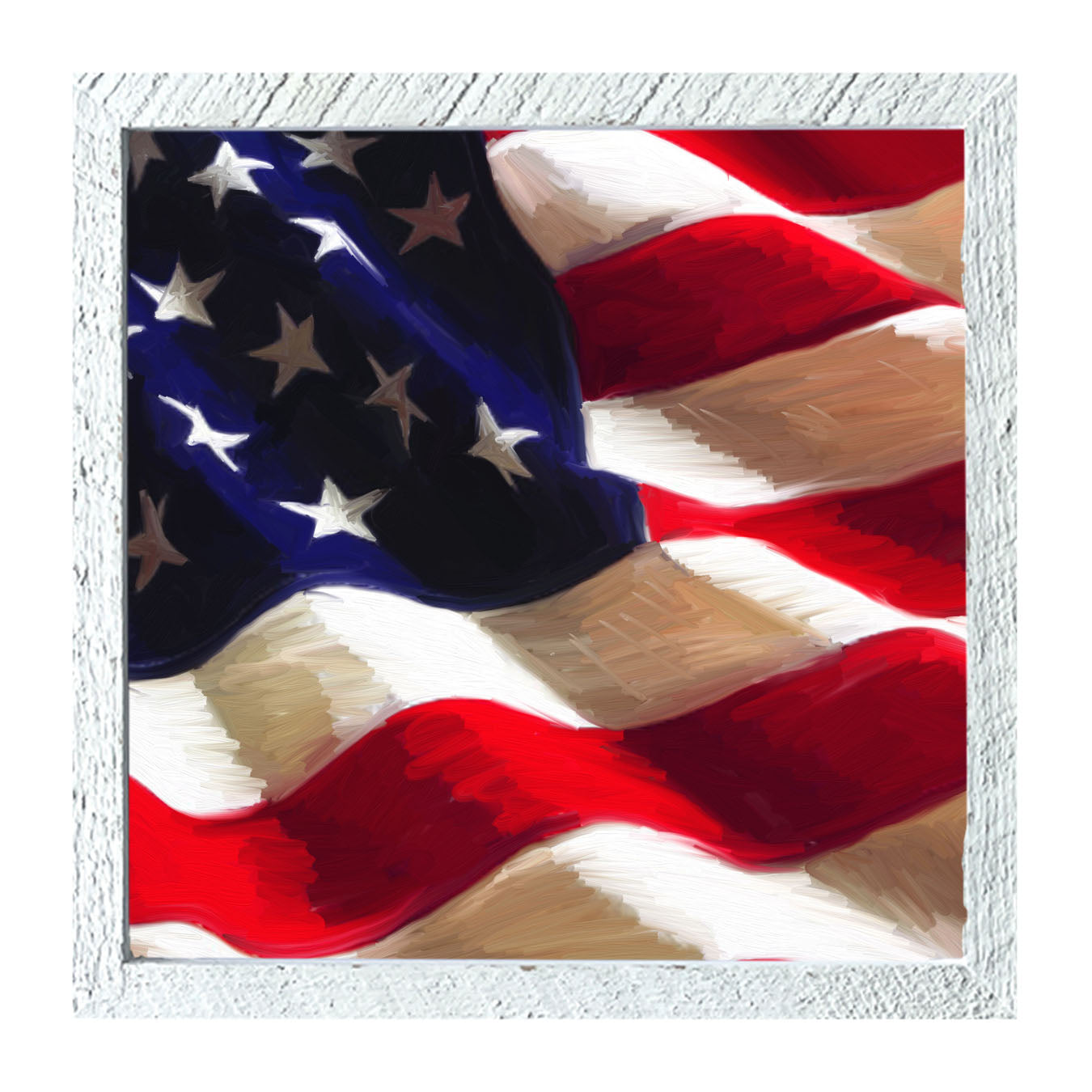 Patriotic Flag - Framed art
