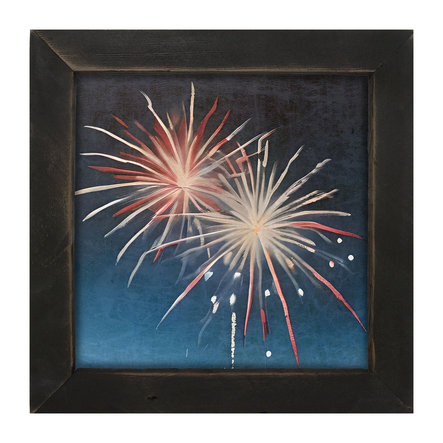 Bursting Fireworks - Framed art