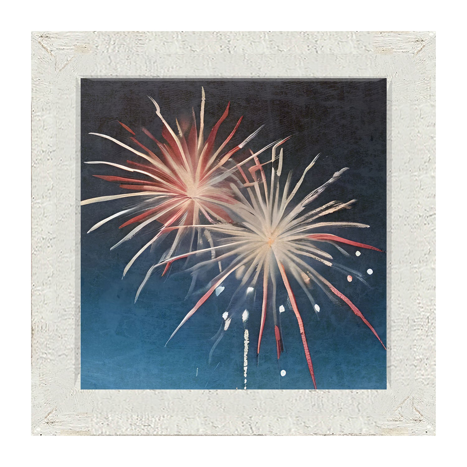 Bursting Fireworks - Framed art