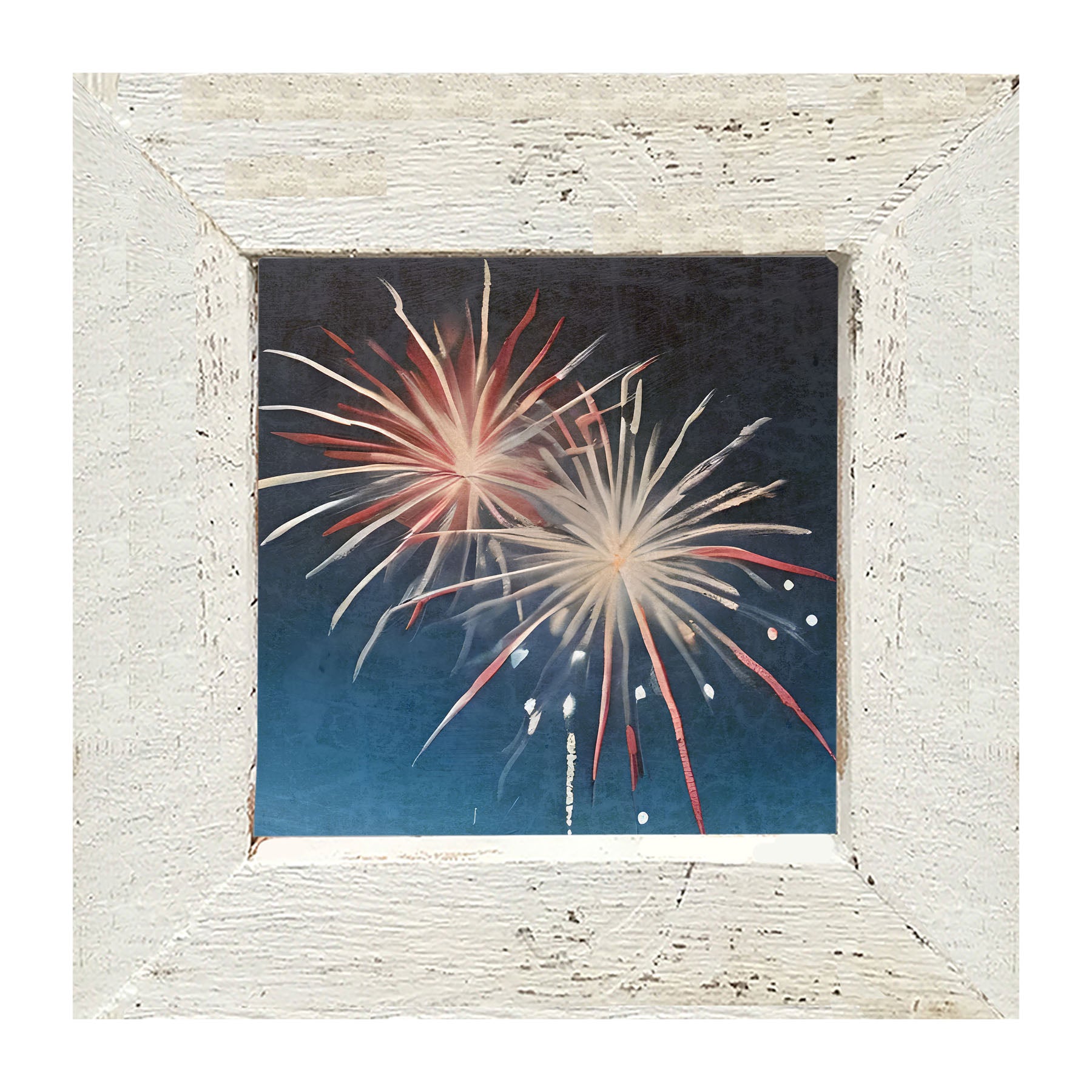 Bursting Fireworks - Framed art