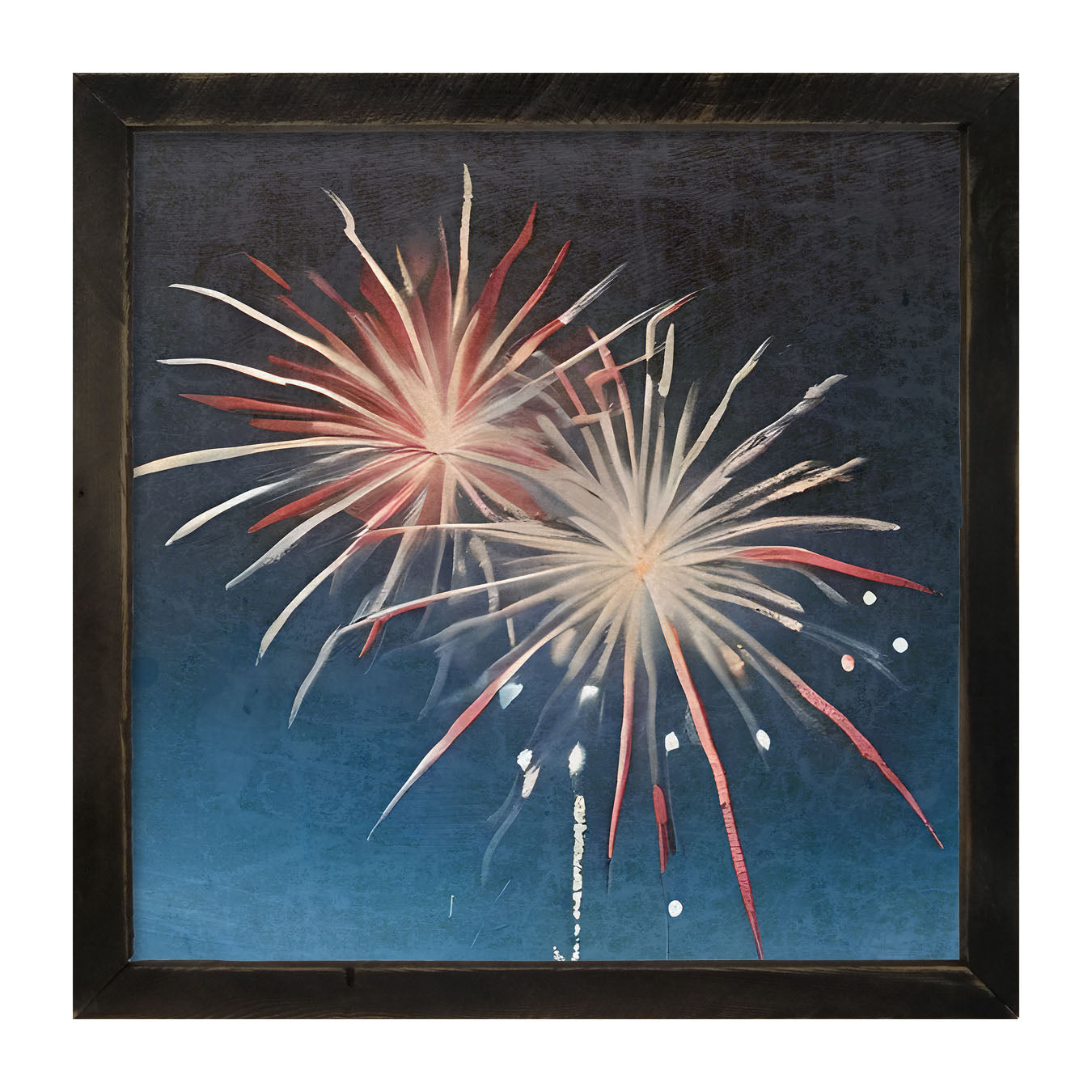 Bursting Fireworks - Framed art