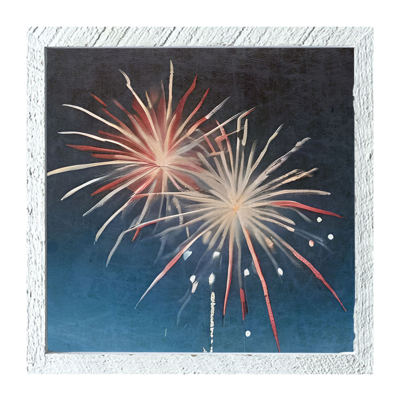 Bursting Fireworks - Framed art